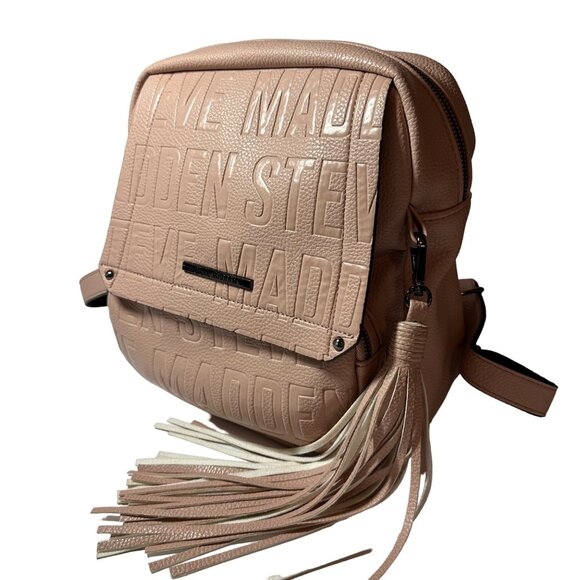 Steve Madden Handbags - Steve Madden Logo Backpack Shoulder Bag Purse Blush Pink